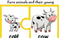 Farm Animals and Their Babies 动物主题配对拼图