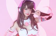 韩国妹子COS《守望先锋》D.Va 魔法美少女可爱动人