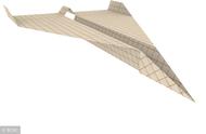 简单的儿童纸飞机折纸 折一架帅气创意喷气式飞机