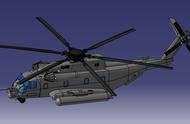 Sikorsky MH-53直升机模型3D图纸 CATIA设计 附IGS