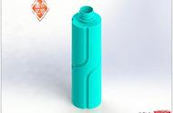 亦明图记：SolidWorks绘制矿泉水瓶，用投影曲线绘制扫描路径