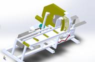 圆木锯（木材切割机）3D数模图纸 Solidworks设计