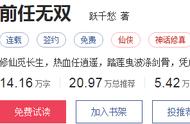 这本小说推荐达20万，跃千愁仙侠新书，学渣前任的无双逆袭