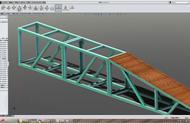 在SW里用螺栓连接的车辆坡道，只要能画出3D草图，后面就简单多了