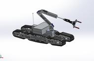 防沙砾移动救援机器人3D模型图纸 Solidworks设计