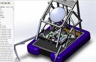 空中协助救援机器人3D模型图纸 Solidworks设计