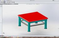 SolidWorks焊件制作的桌子：方形管、角铁、顶端盖和角撑板