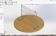 SolidWorks运动算例Motion分析，一个铁球沿轨道向下滚动