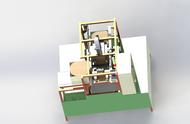 自动木工压力机3D模型图纸 STP格式