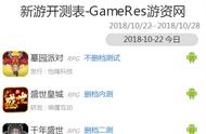 10月22日—10月28日共有43款游戏开测｜GameRes