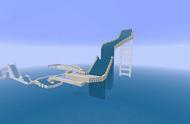 玩家搭建《我的世界》版激流勇进 巨型水上滑梯设计用心