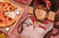 英雄联盟：国外热帖——粉丝绘制的pizza girl希维尔