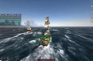 海盗游戏《ATLAS》主播海战击沉老外船只，还要下海打捞物资