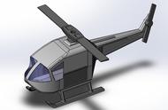 简易玩具直升机Toy Helicopter模型3D图纸 Solidworks设计