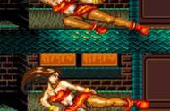 求款街机游戏：主角两男一女，红衣美女会波动，点两次跳跃会冲刺