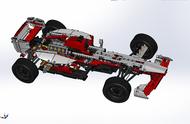 LEGO Formula 1玩具方程式赛车拼装模型3D图纸 Solidworks设计