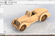 3D模型分享：用SolidWorks设计的木头玩具车