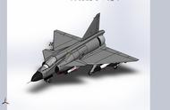 Military Jet喷气式飞机3D数模图纸 Solidworks设计 附STEP IGS