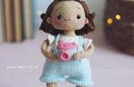 Hi，是多莉呀！可可爱爱的毛线编织人偶，附钩针图解
