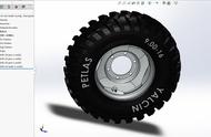 9-00-16-tire轮胎模型3D图纸 Solidworks设计