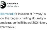 Cardi B 首专打破麻辣鸡纪录，成为史上最强女声说唱专辑