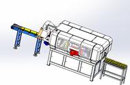 立式多锯木工切片机3D数模图纸 Solidworks设计