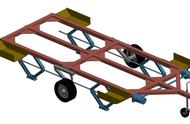 轻型无坡道拖车模型3D图纸 CREO设计
