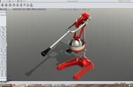 3D模型分享：用SolidWorks设计的手动水果榨汁机
