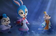 《虹猫蓝兔七侠传》六剑跳跳，有着蒙面人、上帝视角指引者的身份
