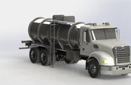 Gipsa Tank液体罐车模型3D图纸 STEP格式