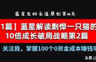 「第41篇」蓝星解读剽悍一只猫的个人10倍成长破局战略第2篇