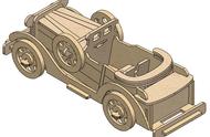old-car老爷车拼装玩具车3D图纸 Solidworks设计