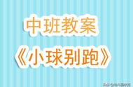 幼儿园中班教案《小球别跑》含反思