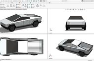 3款Tesla Cybertruck特斯拉电动皮卡3D图纸 Solidworks STEP STL