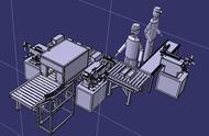 自动组装线3D数模图纸 STEP格式