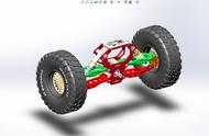 Dune Buggy沙滩车后悬架3D数模图纸 Solidworks设计 附STEP