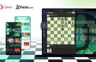 Opera浏览器联名Chess.com，推出“内置国际象棋游戏”定制版本