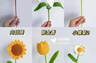 钩针图解：花束图解组合