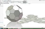用SolidWorks画钣金足球并展开