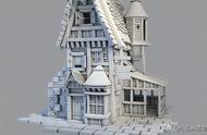 建筑草图到3D模型：简单形式房屋的实验