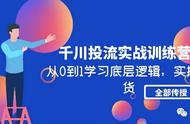 千川投流实战训练营：从0到1学习底层逻辑，实操干货全部传授