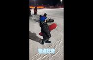 小鱼第一次滑雪 #滑雪