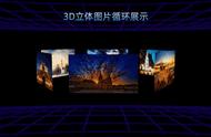 这页PPT出来的效果贼啦好：3D立体图片循环展示