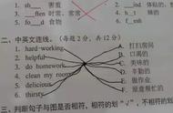 小学生“连线题”走红，错了又好像没错，阅卷老师哭笑不得