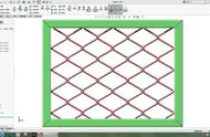 用SolidWorks画铁丝网，以前也画个类似的图